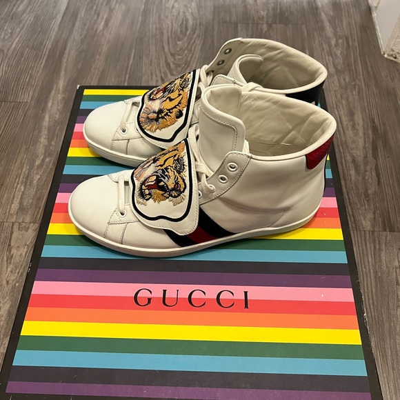 Gucci Ace Tiger Patch High Top - Picture 2 of 8
